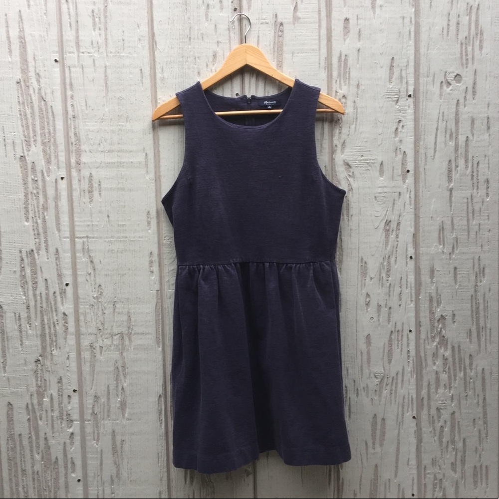 Madewell Afternoon navy dress large cotton